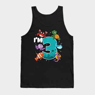 I'M 3 Ocean See Underwater 3 Under The Sea Tank Top